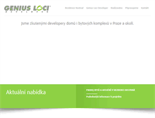 Tablet Screenshot of geniusloci.cz